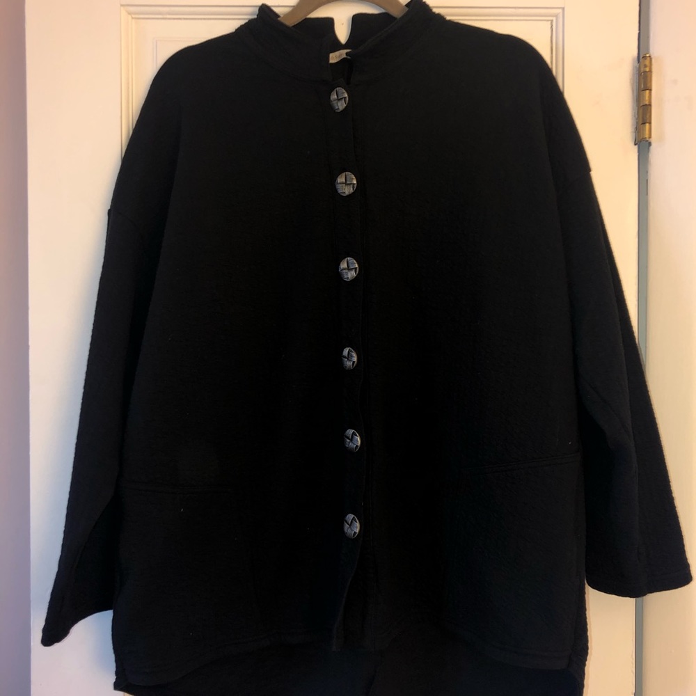Soft Surroundings Black Tunic Jacket